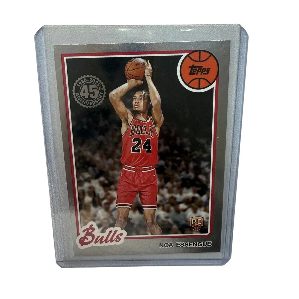 Noa Essengue Chicago Bulls Rookie Card Lot of 3 Topps Chrome Bowman Cards - Picture 6 of 6